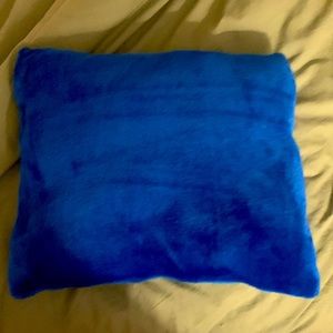 Royal blue accent pillow